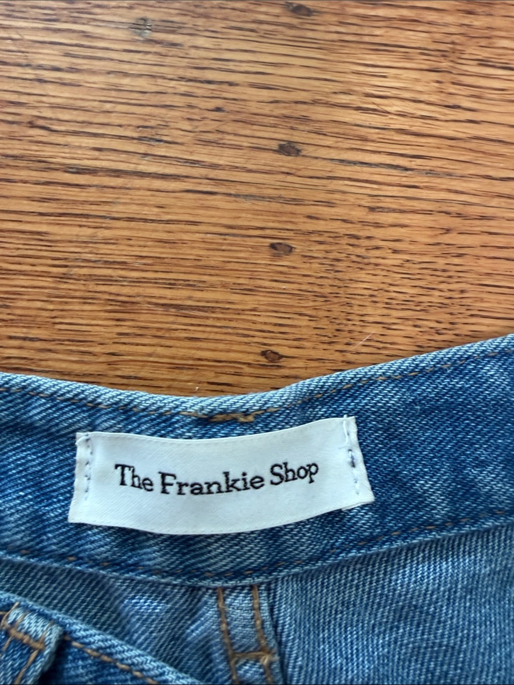 The Frankie Shop Blue Cargo Straight-Leg Jeans - Picture 2 of 4
